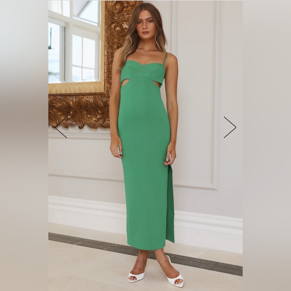 Hello Molly Chilling Session Maxi Dress Green